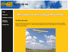 Tablet Screenshot of aerialsignnorth.com